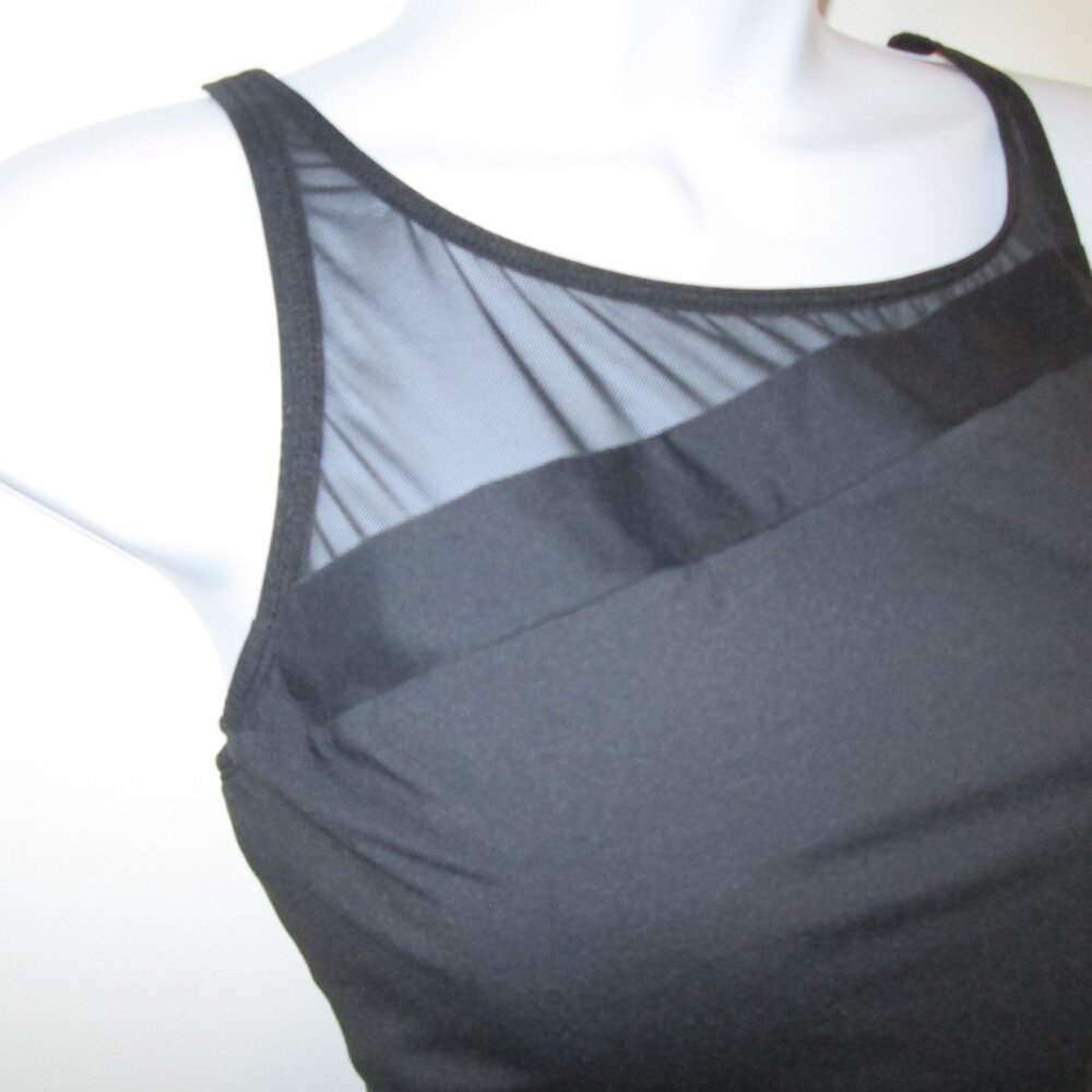 Bleu Rod Beattie Gorgeous Mesh Swimsuit Black NWT Sz 14 - Picture 4 of 10